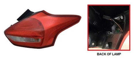 Ford Focus 5 Door Hatchback 2014-2018 Rear Lamp LED Type Driver Side R