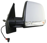 Fiat Doblo Van 2015-2022 Door Mirror Manual Fold Manual Type Not Heated Single Glass With Indicator With Primed Cover Passenger Side L