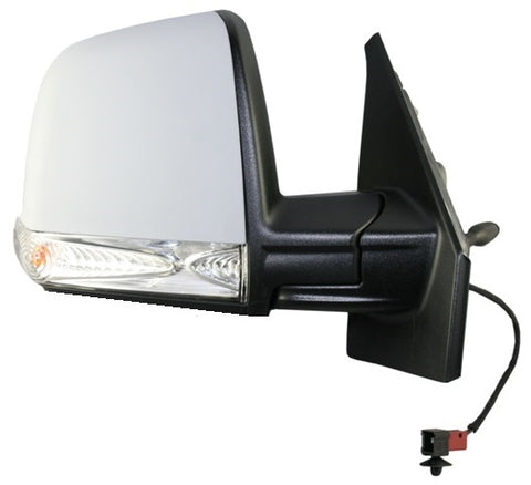 Fiat Doblo Van 2015-2022 Door Mirror Manual Fold Manual Type Not Heated Single Glass With Indicator With Primed Cover Driver Side R