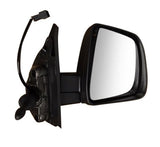 Fiat Doblo Van 2015-2022 Door Mirror Manual Fold Electric Type Heated Single Glass With Indicator With Black Cover Driver Side R