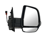 Fiat Doblo Van 2015-2022 Door Mirror Manual Fold Electric Type Heated Twin Glass With Indicator With Black Cover Driver Side R