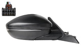 Fiat 600 Hatchback 2024- Door Mirror Power Fold Electric Type Heated No Blind Spot System With Foot Lamp With Indicator Black Cover Driver Side R