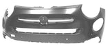 Fiat 500X Hatchback 2018-2024 Front Bumper Upper Section With 4 Sensor Holes (Pop& Sport & Top & Urban Models) Primed 