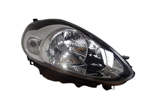 Fiat Punto Evo 3 Door Hatchback 2010-2012 Headlamp With Chrome Bezel Driver Side R