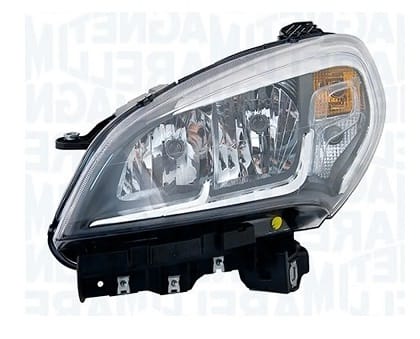 Fiat Doblo Van 2015-2022 Headlamp Halogen Type Chrome With Amber Indicator Passenger Side L