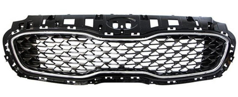 Kia Sportage Hatchback 2018-2022 Front Grille Matt Black With Chrome Surround