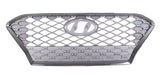 Hyundai Kona Hatchback 2017-2021 Front Grille Silver With Chrome Surround (Not EV Models)