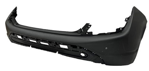 Hyundai Kona Hatchback 2021-2024 Rear Bumper (Hybrid Models) Matt Black