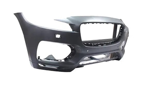 Jaguar F-Pace Estate 2016-2021 Front Bumper With Sensor Holes With Wash Jet Holes No Park Assist Holes (Fits R-Sport & S Models Only) Primed