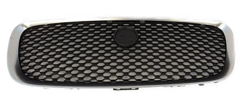 Jaguar F-Pace Estate 2016-2021 Front Grille Matt Black With Silver Surround