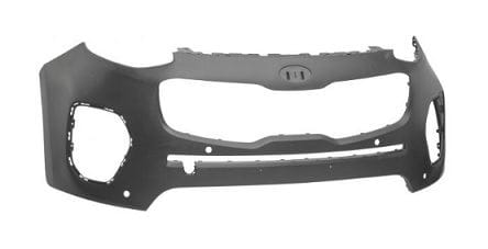 Kia Sportage Hatchback 2016-2018 Front Bumper With Sensor Holes No Wash Jet Holes Needs Priming