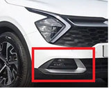 Kia Sportage Hatchback 2021-2025 Front Bumper Grille Outer Section With Lamp Hole (Fits 3 & 4 Models Only) Driver Side R
