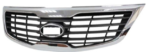 Kia Sportage Hatchback 2010-2016 Front Grille Black & Chrome 
