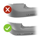 Volkswagen Transporter Van 2010-2015 Rear Bumper With Sensor Holes (Fits 2012 to 2015 Models Only) Smooth Primed