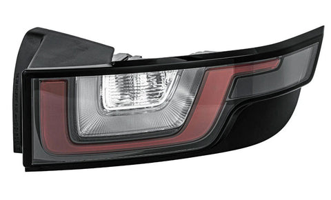 Land Rover Range Rover Evoque 5 Door 2015-2019 Rear Lamp LED Type HELLA (Black Outer Section) Driver Side R