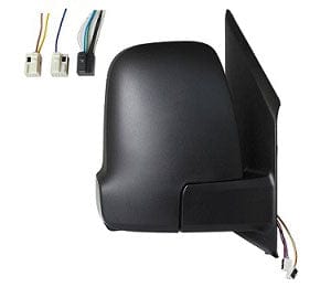 Mercedes Sprinter Van 2018- Door Mirror Electric Heated Power Fold For Models With Lane Assist System With Black Cover Driver Side R