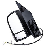 Mercedes Sprinter Van 2018- Door Mirror Electric Heated Power Fold No Lane Assist Black Cover Passenger Side L