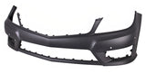 Mercedes C-Class Estate 2011-2014 Front Bumper With Sensor Holes No Wash Jet Holes (Fits AMG Models) Primed