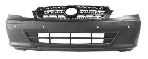 Mercedes Vito Van 2010-2015 Front Bumper With Sensor Holes With Park Assist Holes Primed
