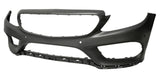 Mercedes C-Class Saloon 2014-2018 Front Bumper With Sensor Holes (AMG and AMG Line Models Only) Primed