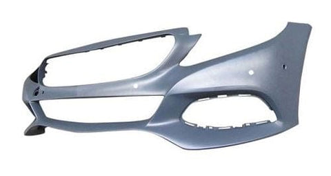 Mercedes C-Class Saloon 2014-2018 Front Bumper With Sensor Holes (Standard Models Only) - Primed
