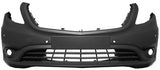Mercedes Vito Van 2015-2024 Front Bumper With Sensor Holes With Park Assist Holes With Lamp Holes (No Emergency Brake System Models)