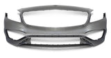 Mercedes A-Class 5 Door Hatchback 2015-2018 Front Bumper No Sensor Holes No Park Assist Holes With Templates To Drill Sensors (Fits AMG & AMG Line Models) Primed