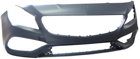 Mercedes CLA Estate 2016-2019 Front Bumper No Sensor Holes No Wash Jet Holes No Park Assist Holes (Fits AMG & AMG-Line Models Only) Primed