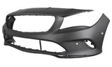 Mercedes CLA Estate 2016-2019 Front Bumper With Sensor Holes With Park Assist Holes No Wash Jet Holes (Sport Models) Primed