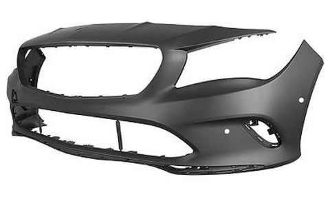Mercedes CLA Estate 2016-2019 Front Bumper With Sensor Holes With Park Assist Holes No Wash Jet Holes (Sport Models) Primed