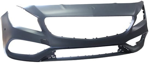 Mercedes CLA Estate 2016-2019 Front Bumper With Sensor Holes No Wash Jet Holes With Park Assist Holes (Fits AMG & AMG-Line Models Only) Primed