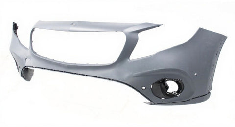 Mercedes GLA Hatchback 2017-2020 Front Bumper No Sensor Holes No Camera Hole (With Template To Drill Sensors) Standard Models Only - Primed