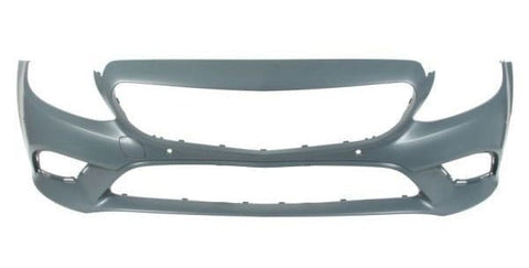 Mercedes C-Class Coupe 2018-2022 Front Bumper With Sensor Holes No Camera Hole (Fits SE & Sport Models Only) Primed