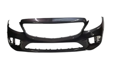 Mercedes C-Class Estate 2018-2022 Front Bumper With Sensor Holes With 360 Camera Type (Fits AMG & AMG-Line Models Only) Primed