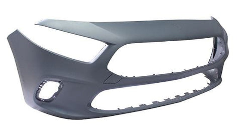 Mercedes A-Class Saloon 2018-2023 Front Bumper No Park Assist Holes (Fits SE & Sport Models Only) Primed