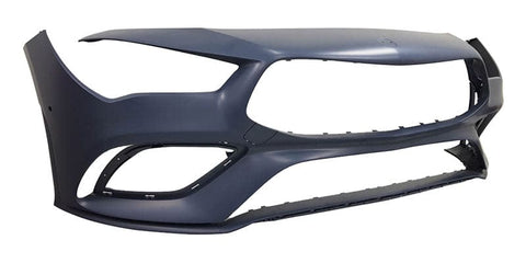 Mercedes CLA Estate 2019-2025 Front Bumper Templates To Drill Sensor Holes With Park Assist Holes (AMG And AMG Line Models) - Primed