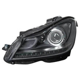 Mercedes C-Class Saloon 2011-2014 Headlamp Bi-Xenon D1S With Adaptive Lighting With LED Daytime Running Lamp Passenger Side L
