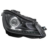 Mercedes C-Class Coupe 2011-2015 Headlamp Bi-Xenon D1S With Adaptive Lighting With LED Daytime Running Lamp Driver Side R