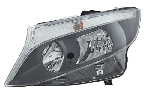 Mercedes V-Class Estate 2015-2020 Headlamp Halogen H7 & H15 Type With Black Bezel Passenger Side L