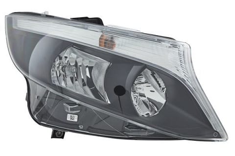 Mercedes Vito Van 2015-2024 Headlamp Halogen H7 & H15 Type With Black Bezel Driver Side R