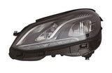 Mercedes E-Class Saloon 2013-2016 Headlamp Halogen Type With LED Daytime Running Lamp Passenger Side L