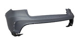 Mercedes GLA Hatchback 2014-2017 Rear Bumper Upper Section No Sensor Holes (AMG & AMG Line Models) Primed