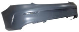 Mercedes C-Class Coupe 2015-2018 Rear Bumper With Sensor Holes (Fits AMG & AMG-Line Models Only) Primed
