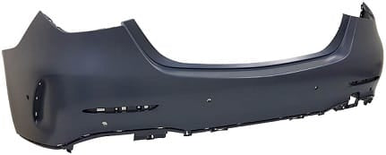 Mercedes C-Class Saloon 2022- Rear Bumper With Sensor Holes (Fits AMG & AMG-Line Models Only) Primed