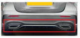 Mercedes A-Class 5 Door Hatchback 2018-2023 Rear Bumper Spoiler Centre Section (Fits AMG & AMG Line Models Only)