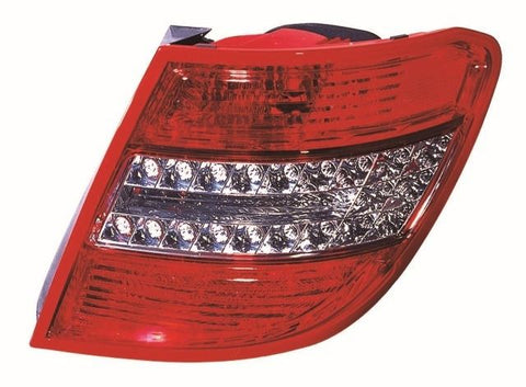 Mercedes C-Class Estate 2007-2011 Rear Lamp Red & Clear (LED Type) Driver Side R