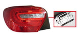Mercedes A-Class 5 Door Hatchback 2012-2015 Rear Lamp (LED Type) Passenger Side L
