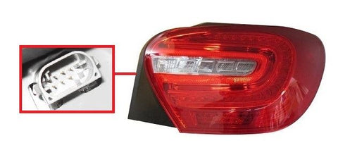 Mercedes A-Class 5 Door Hatchback 2012-2015 Rear Lamp (LED Type) Driver Side R