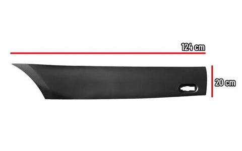 Mercedes Sprinter Van 2018- Side Panel Trim Rear Section With Side Marker Lamp Hole (Fits Long Wheelbase L3 Models) Textured Passenger Side L