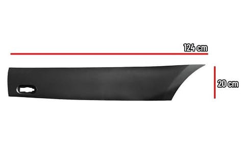 Mercedes Sprinter Van 2018- Side Panel Trim Rear Section With Side Marker Lamp Hole (Fits Long Wheelbase L3 Models) Textured Driver Side R
